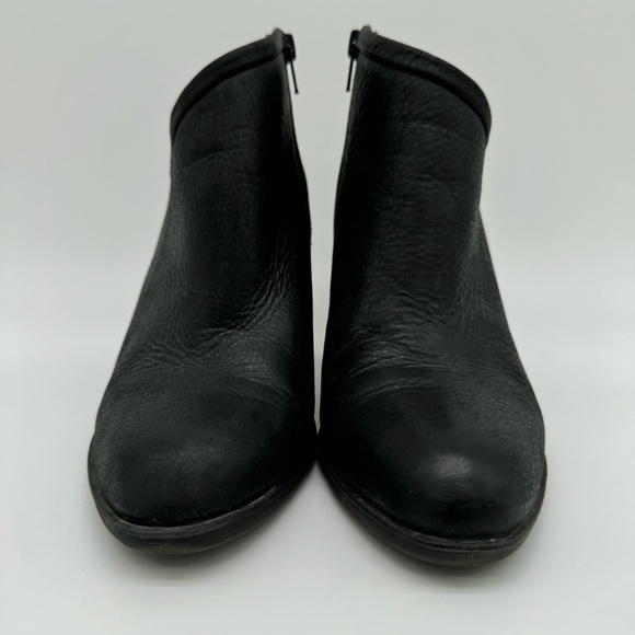 Lucky Brand Salza Black Leather Ankle Bootie Size 8 - Picture 3 of 14